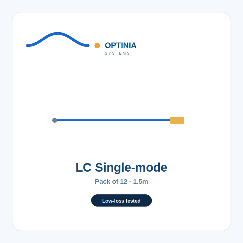 opt-pig-lc-sm LC Single-mode Pigtail 1.5m (Pack of 12) - Image 1