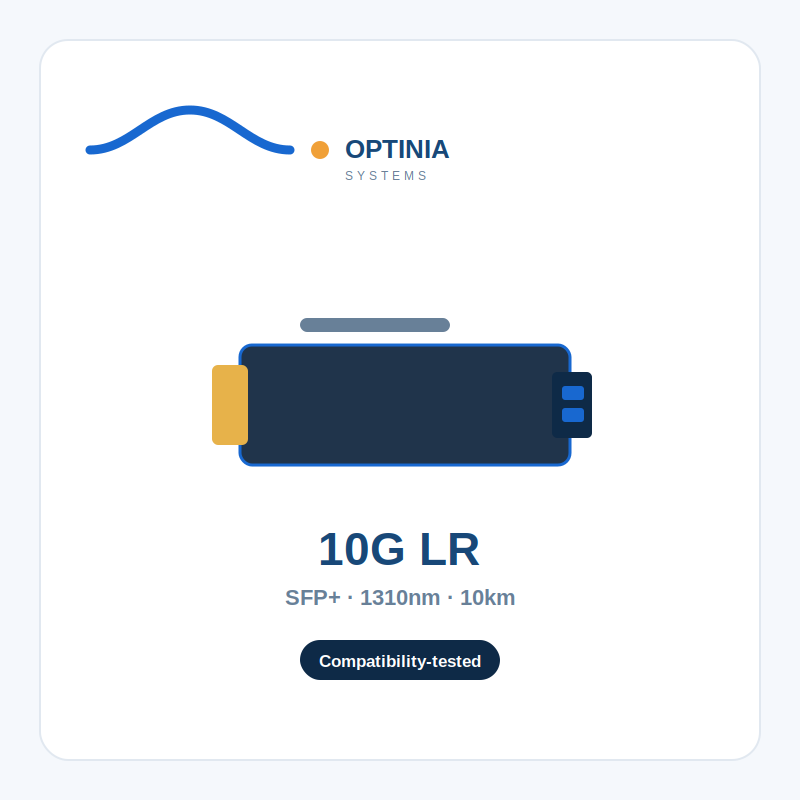 opt-sfp-10g-lr 10G SFP+ LR Transceiver (10km, LC) - Image 1