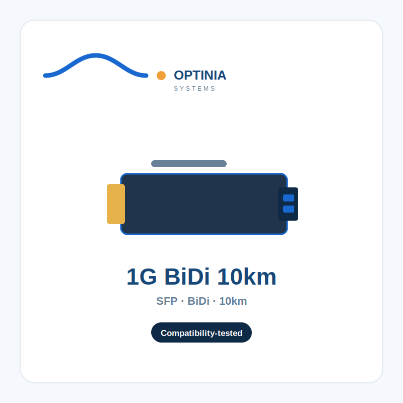 opt-sfp-1g-bx10 1G SFP BiDi 10km (LC) - Image 1